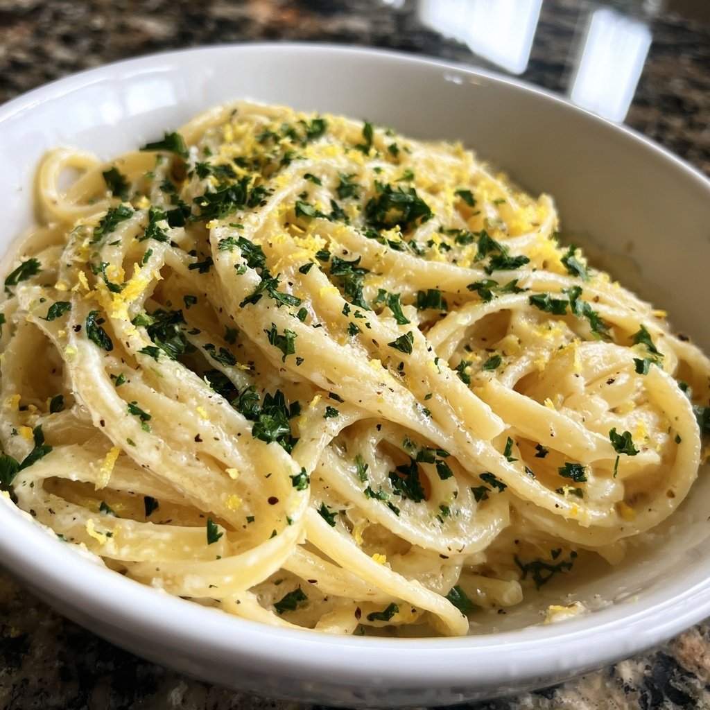 Romantic Lemon Parmesan Pasta