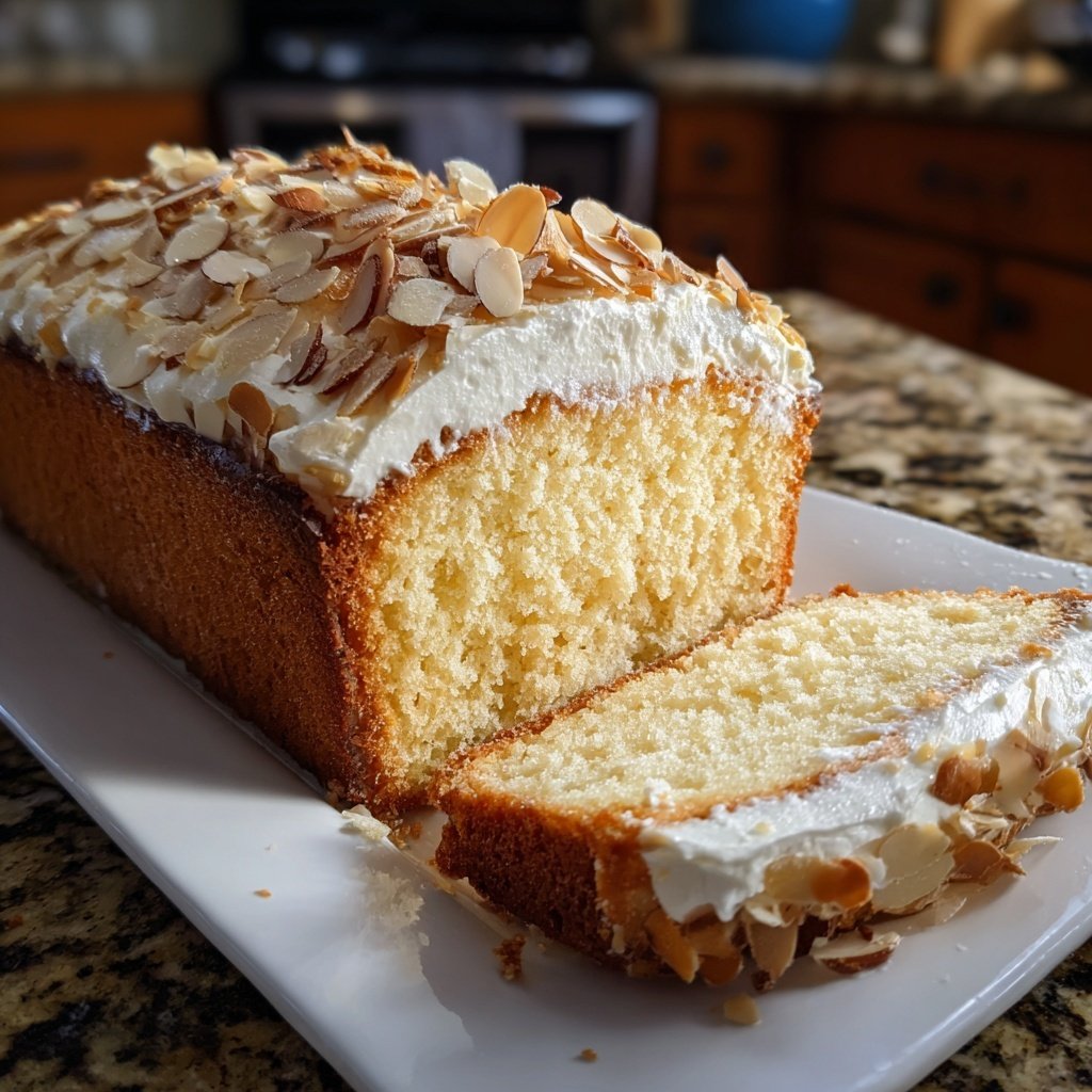 Vanilla Almond Yogurt Cake