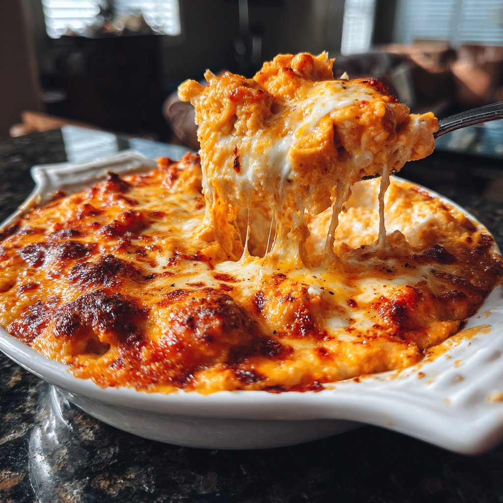 Baked Buffalo Chicken Dip
