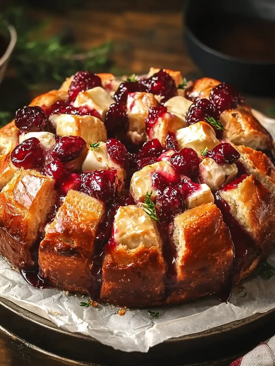 Cranberry Brie Pull-Apart Bread