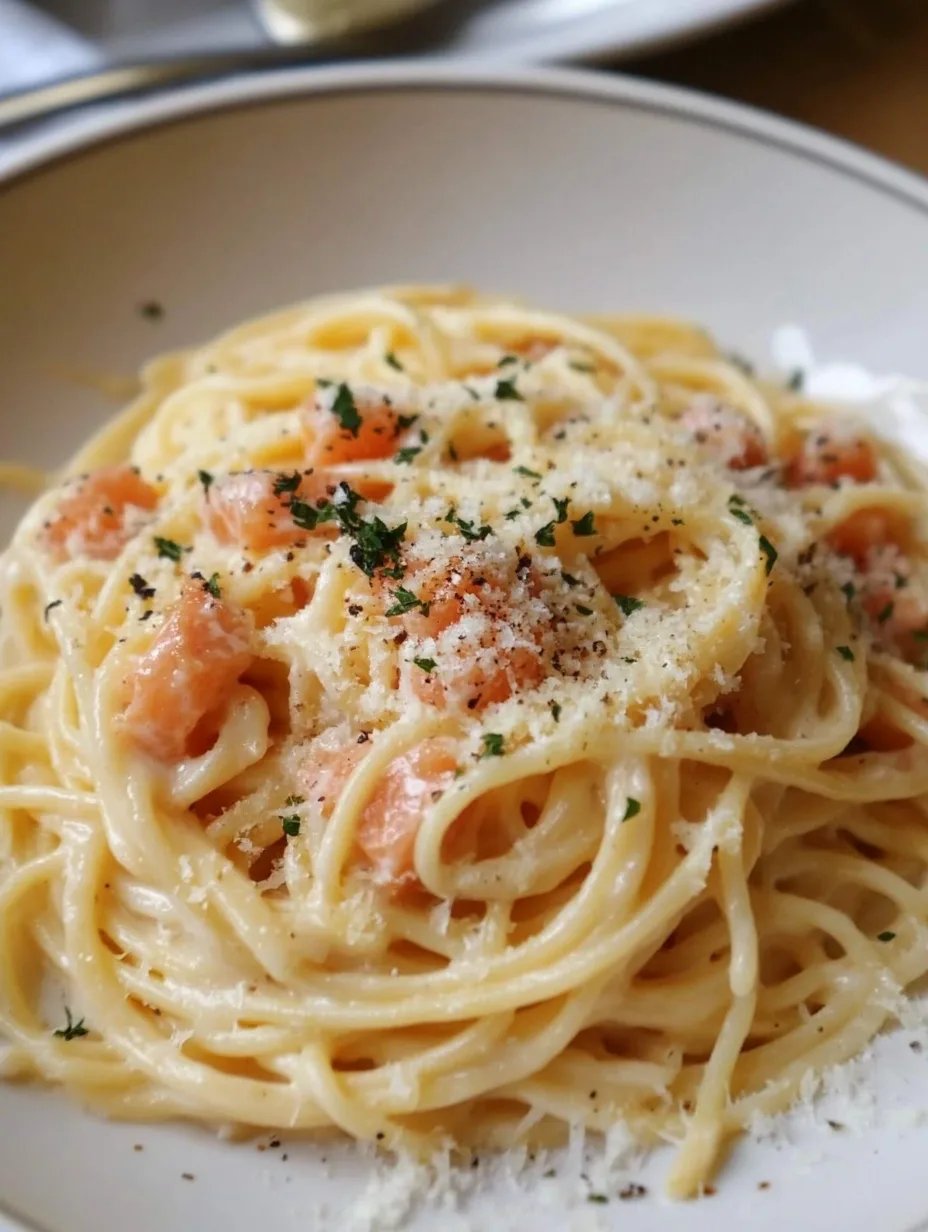 Smoked Salmon Carbonara