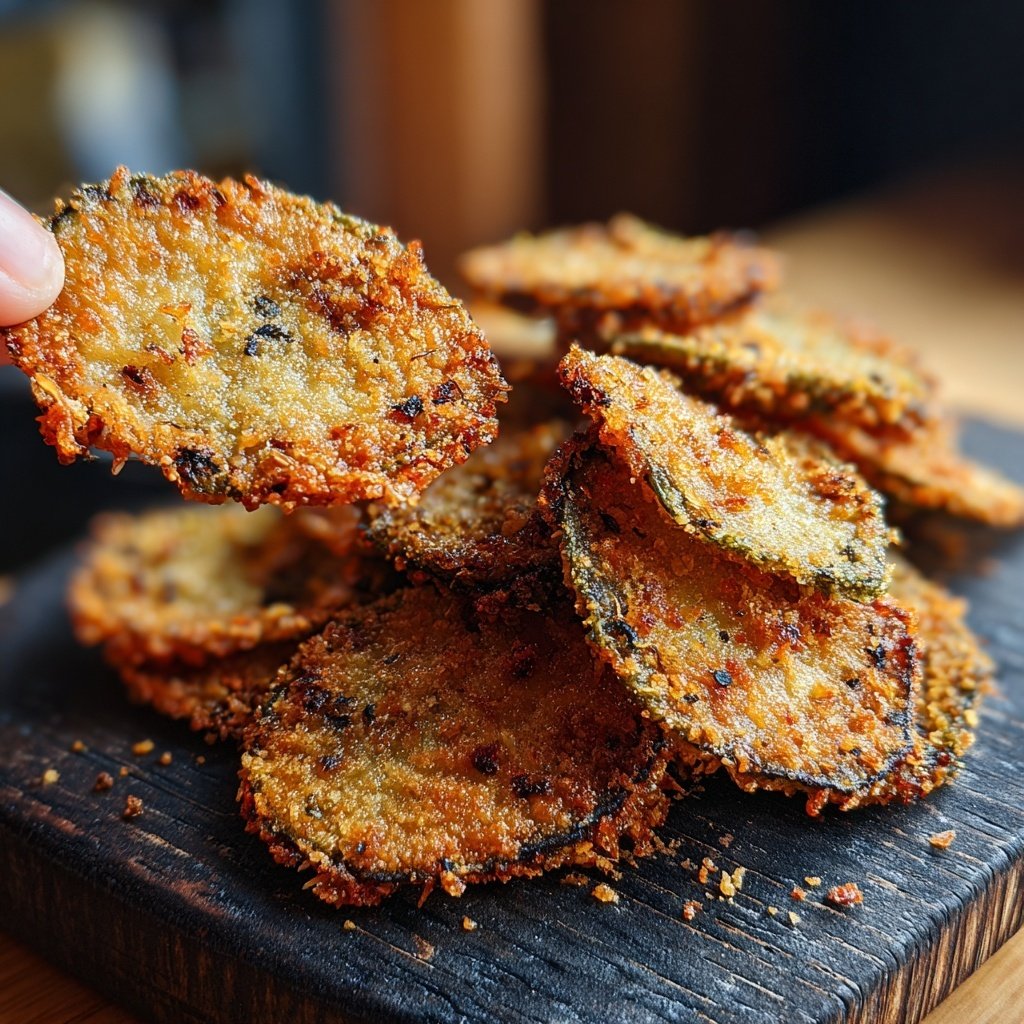Crispy Eggplant Garlic Chips