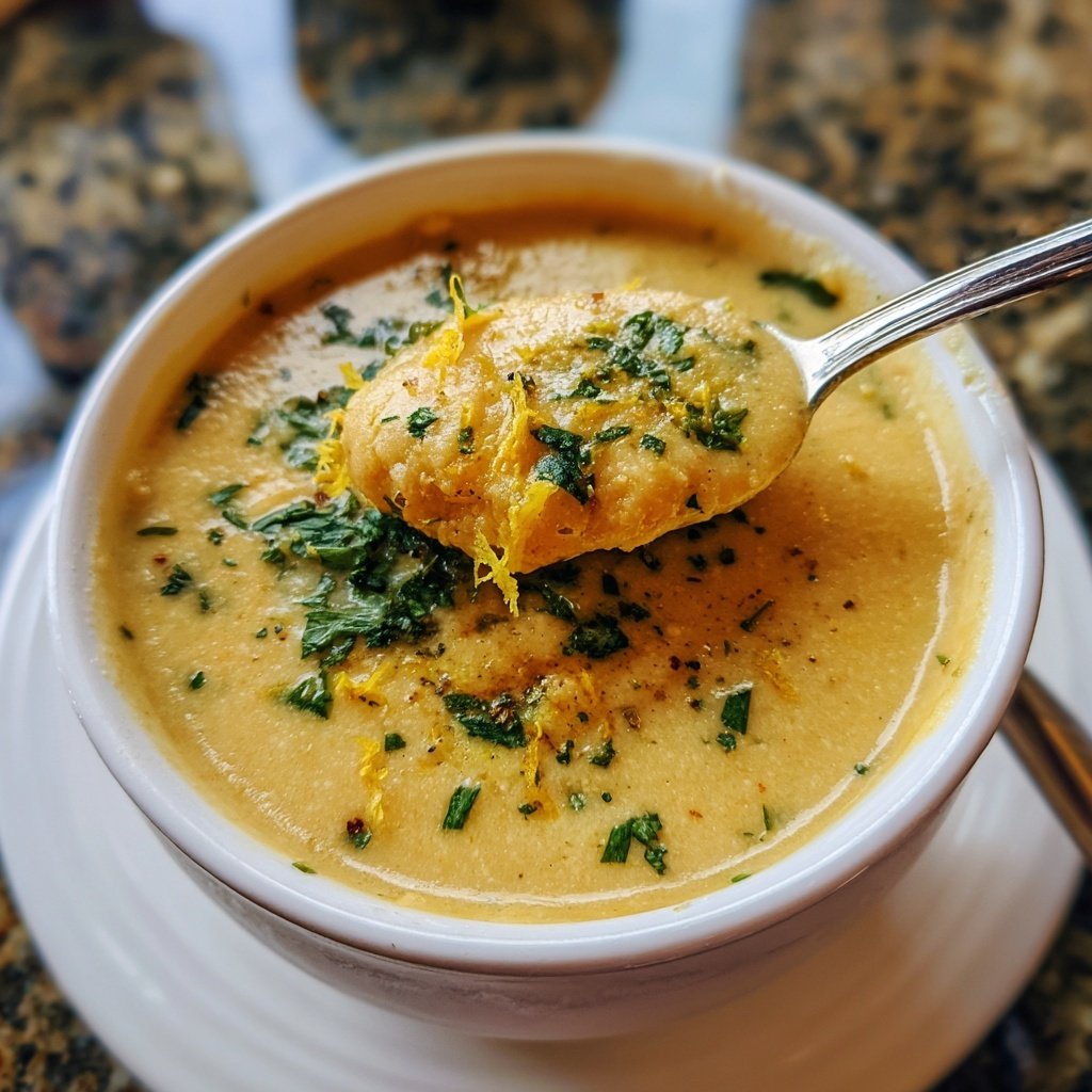 Creamy Lemon Chickpea Soup