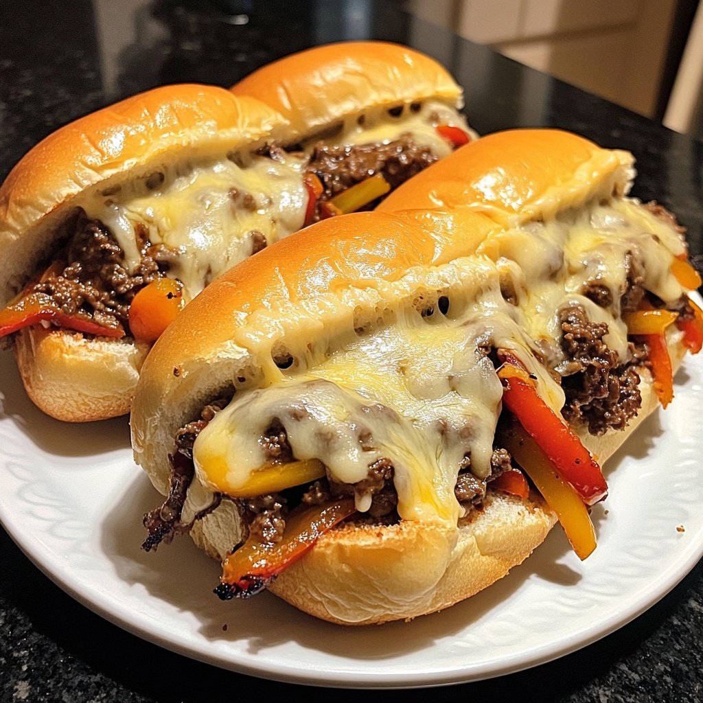 Philly Cheesesteak Sloppy Joes