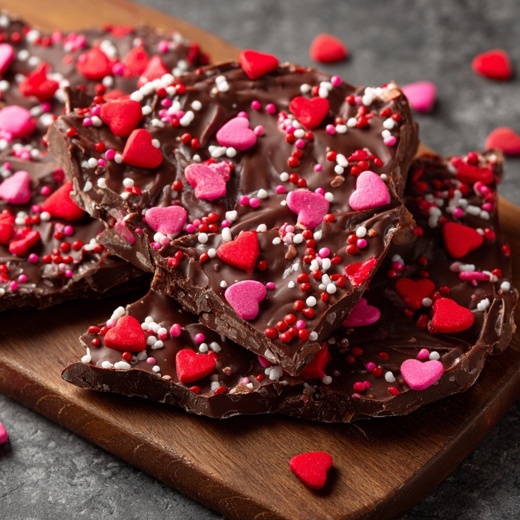 Valentines Treats Chocolate Bark