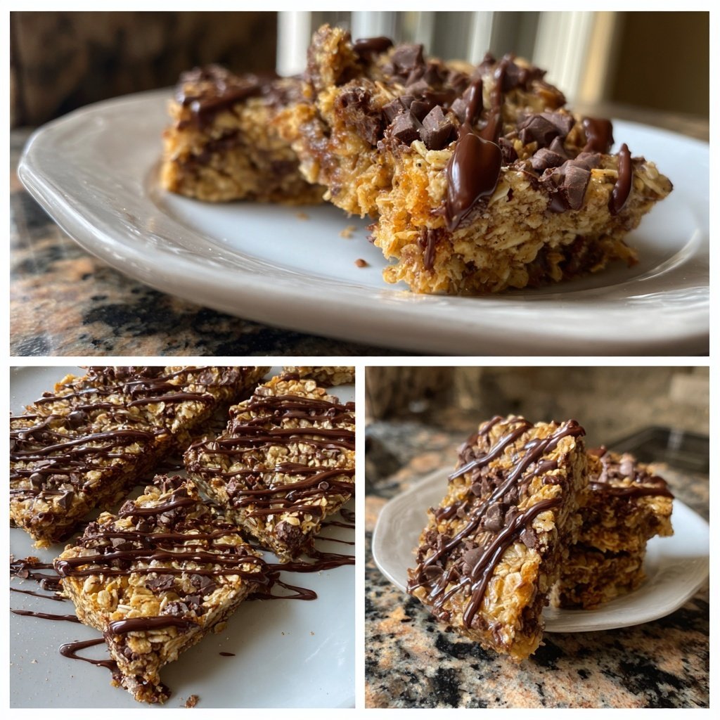 Chocolate Hazelnut Oat Squares