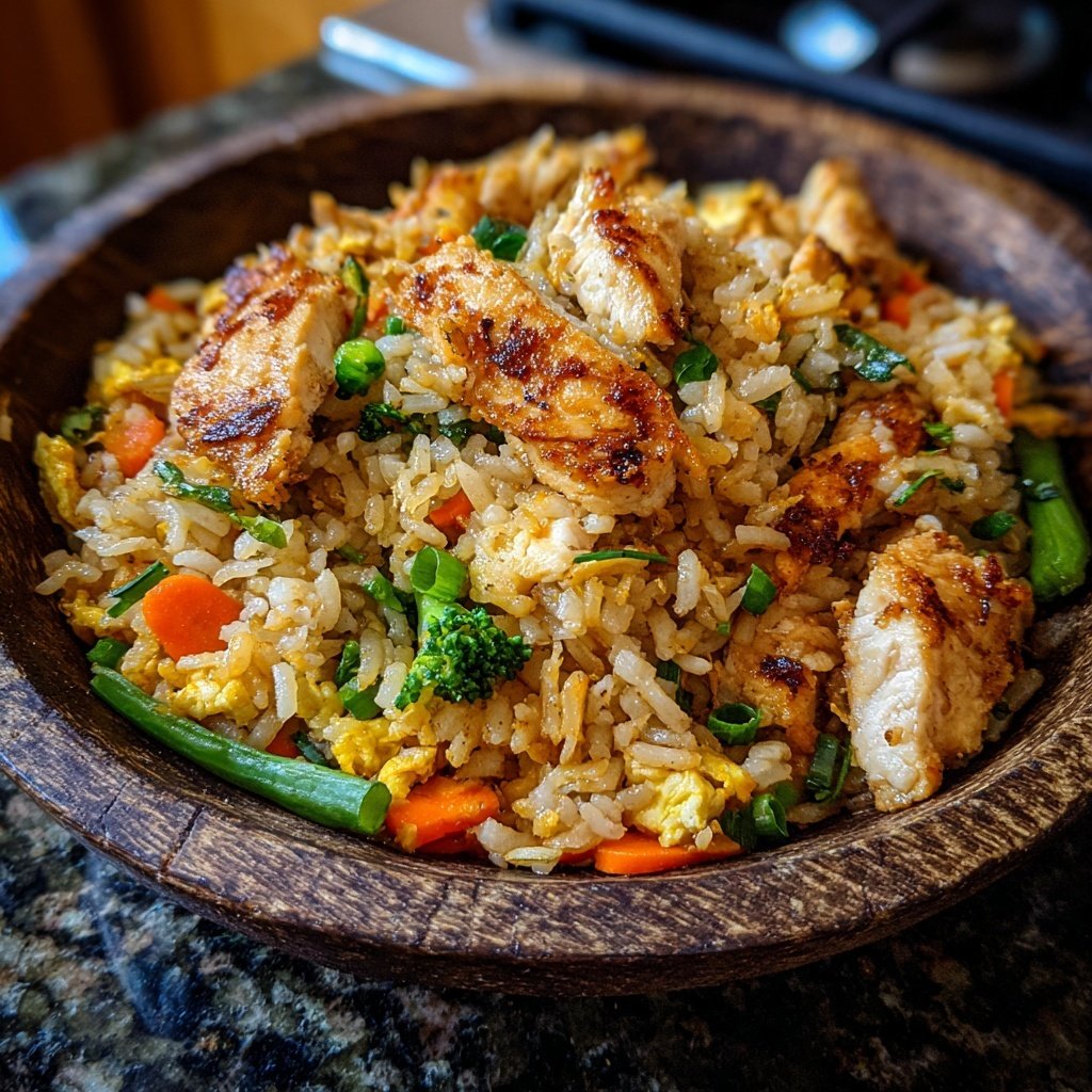 High Protein Chicken Rice Bowl