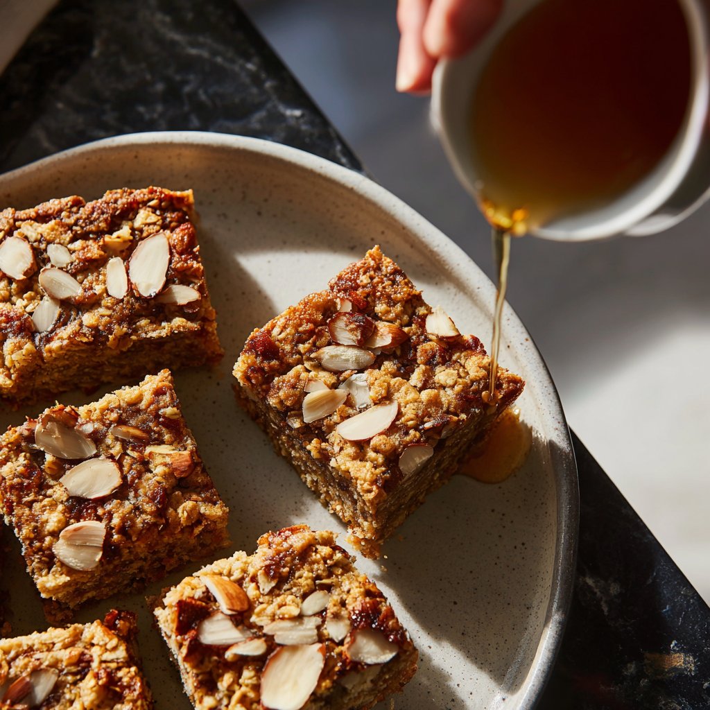 Vanilla Almond Oat Breakfast Squares