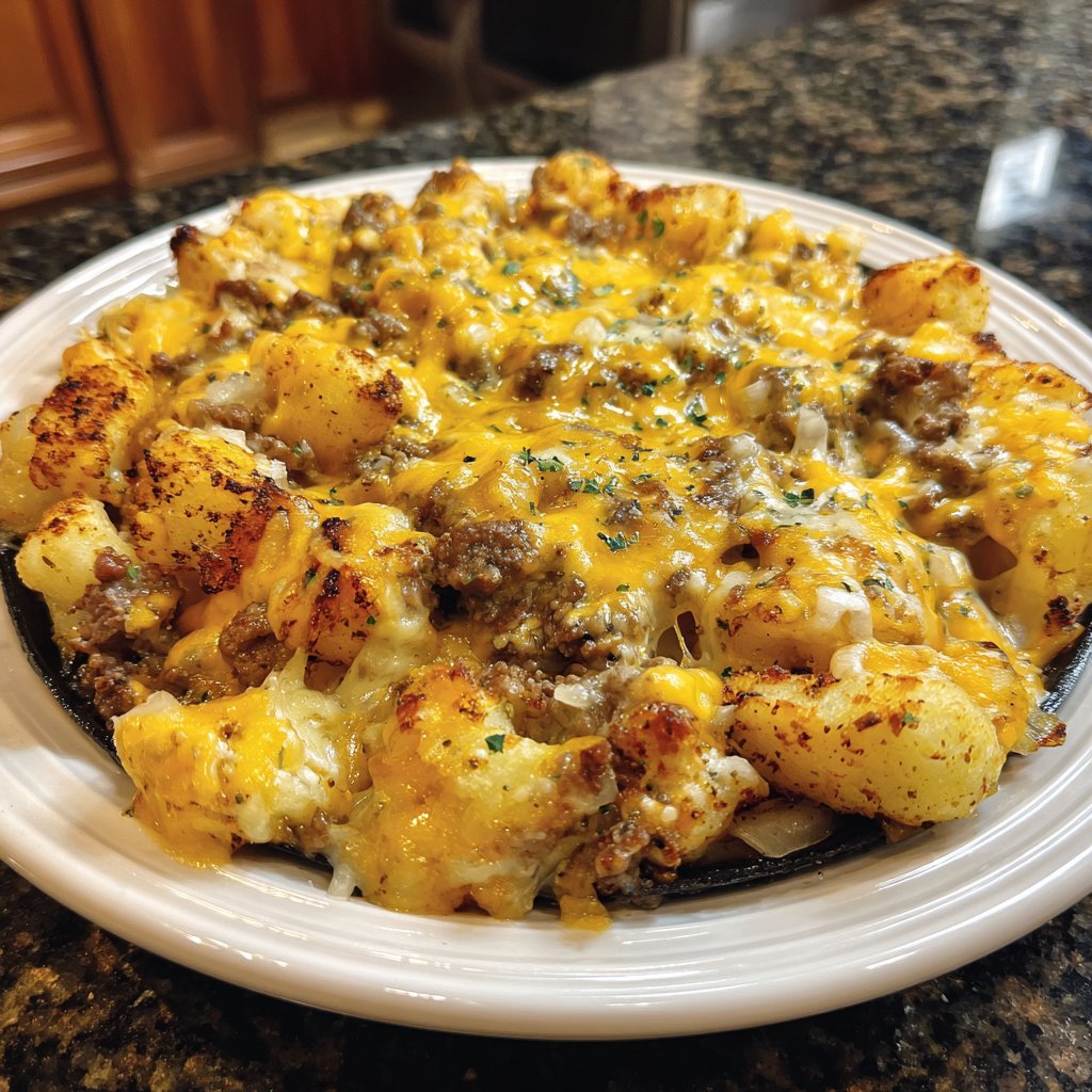 Ground Beef Skillet Cheesy