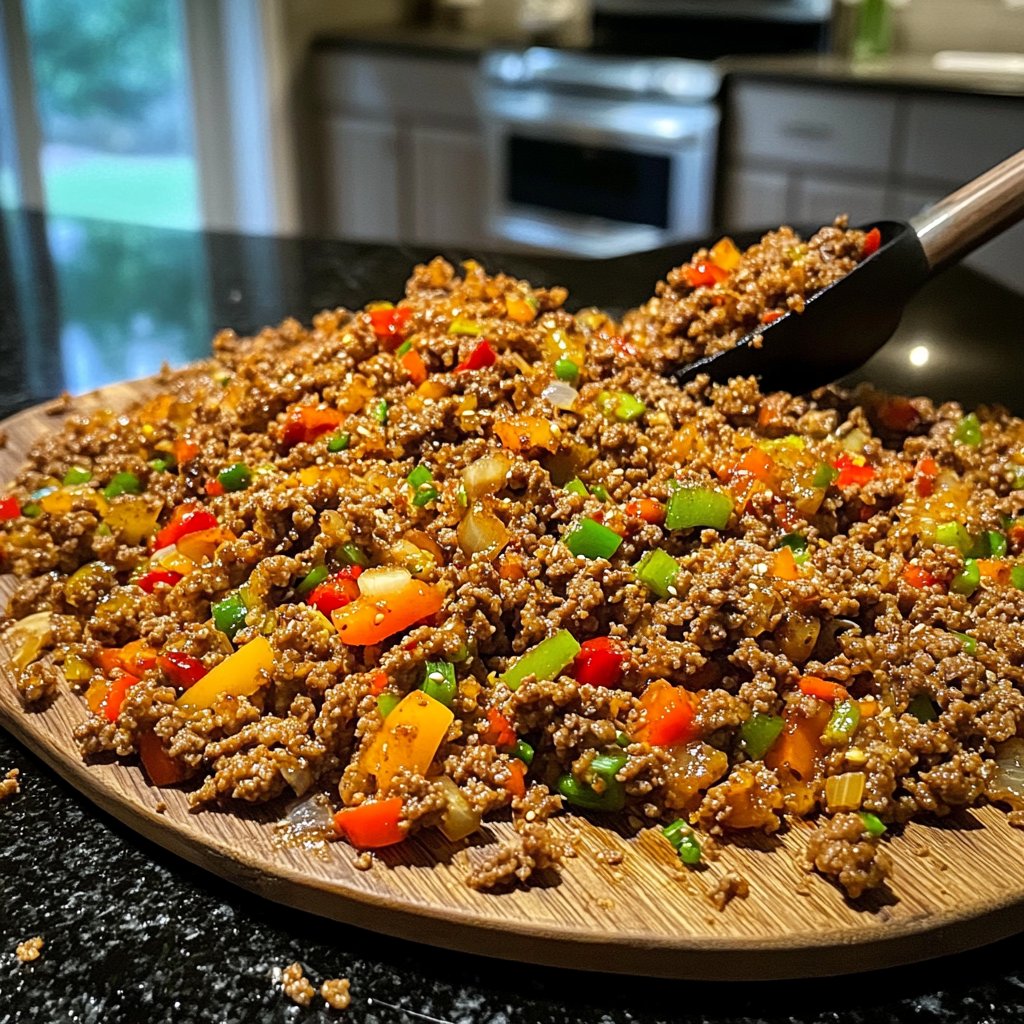 Ground Beef Skillet Asian Style