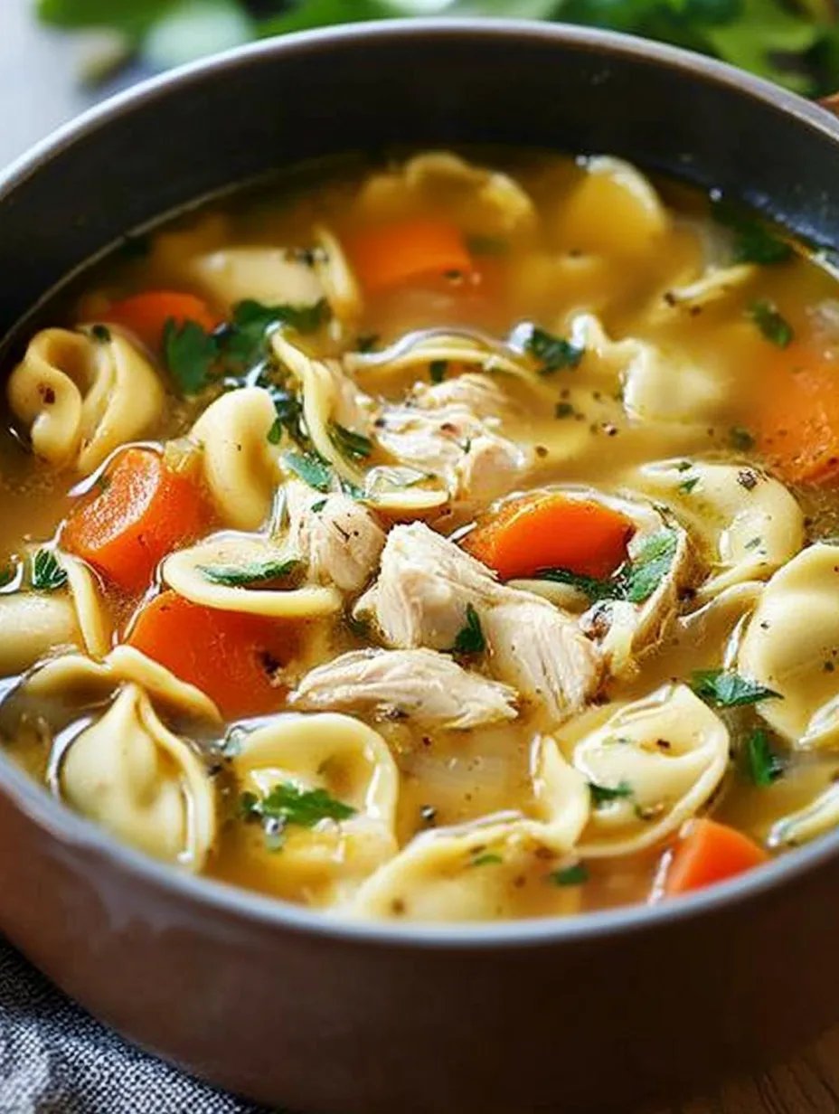 Chicken Tortellini Soup